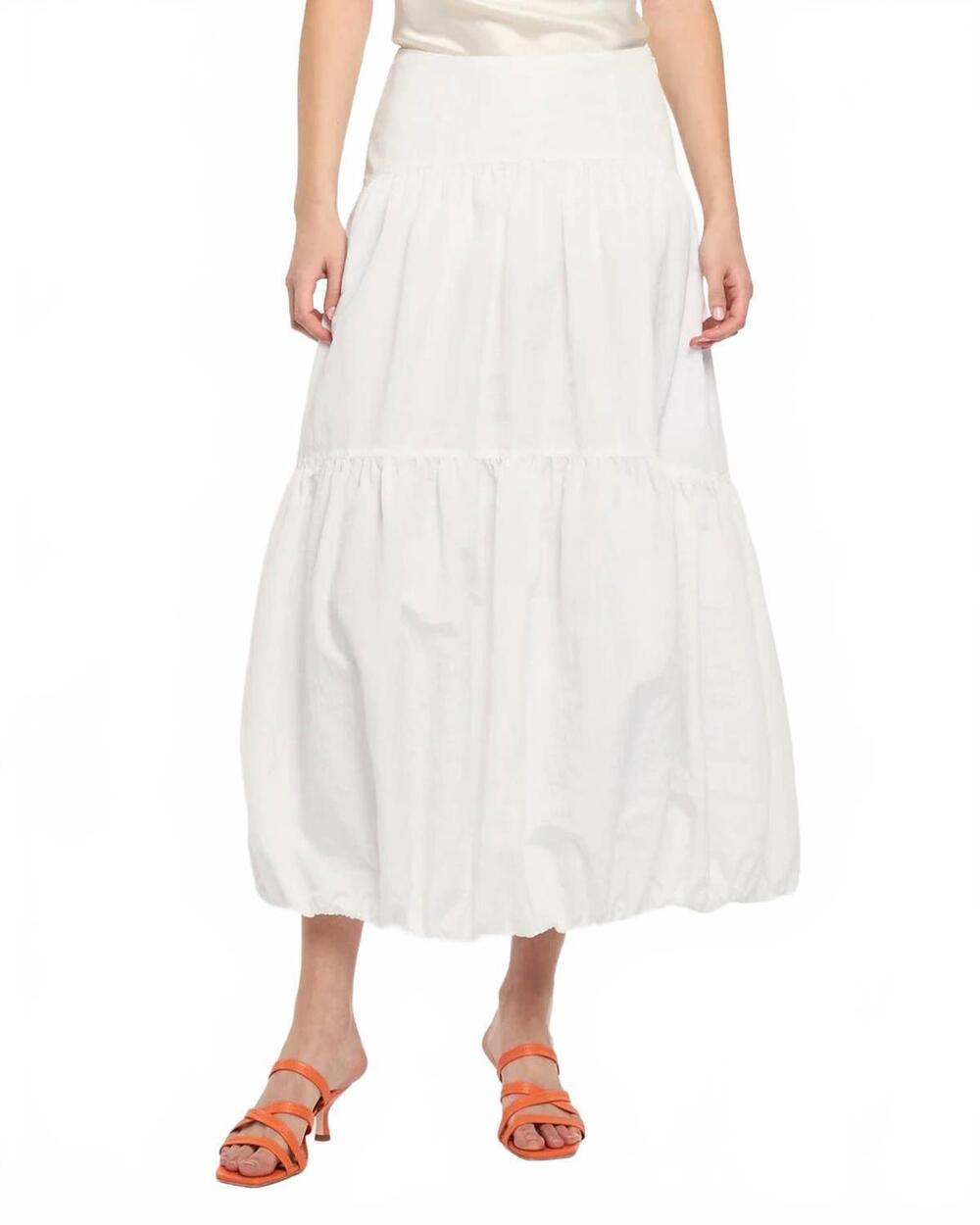 NEW CINQ A SEPT blythe skirt in white